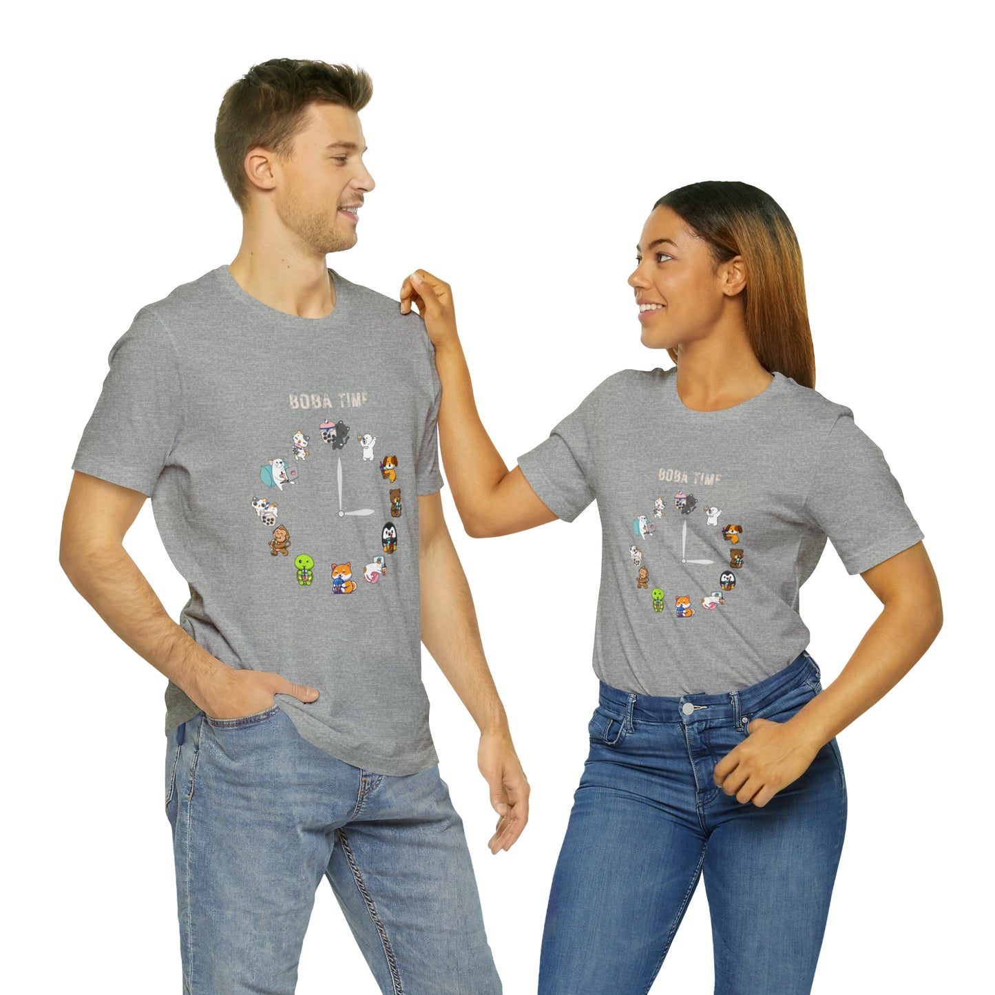 Boba Tea Clock Unisex Jersey Short Sleeve Tee