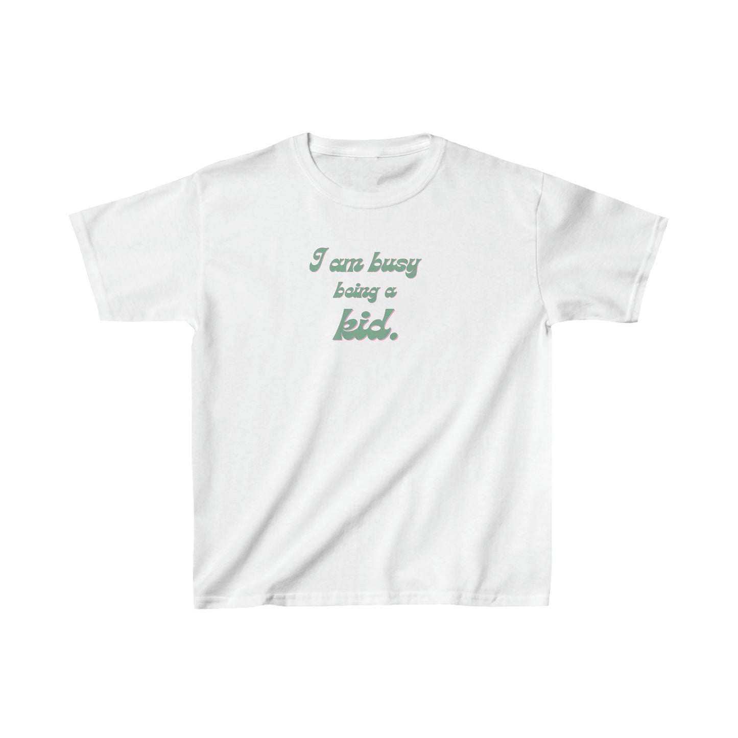 I am busy being a kid Kids Heavy Cotton™ Tee