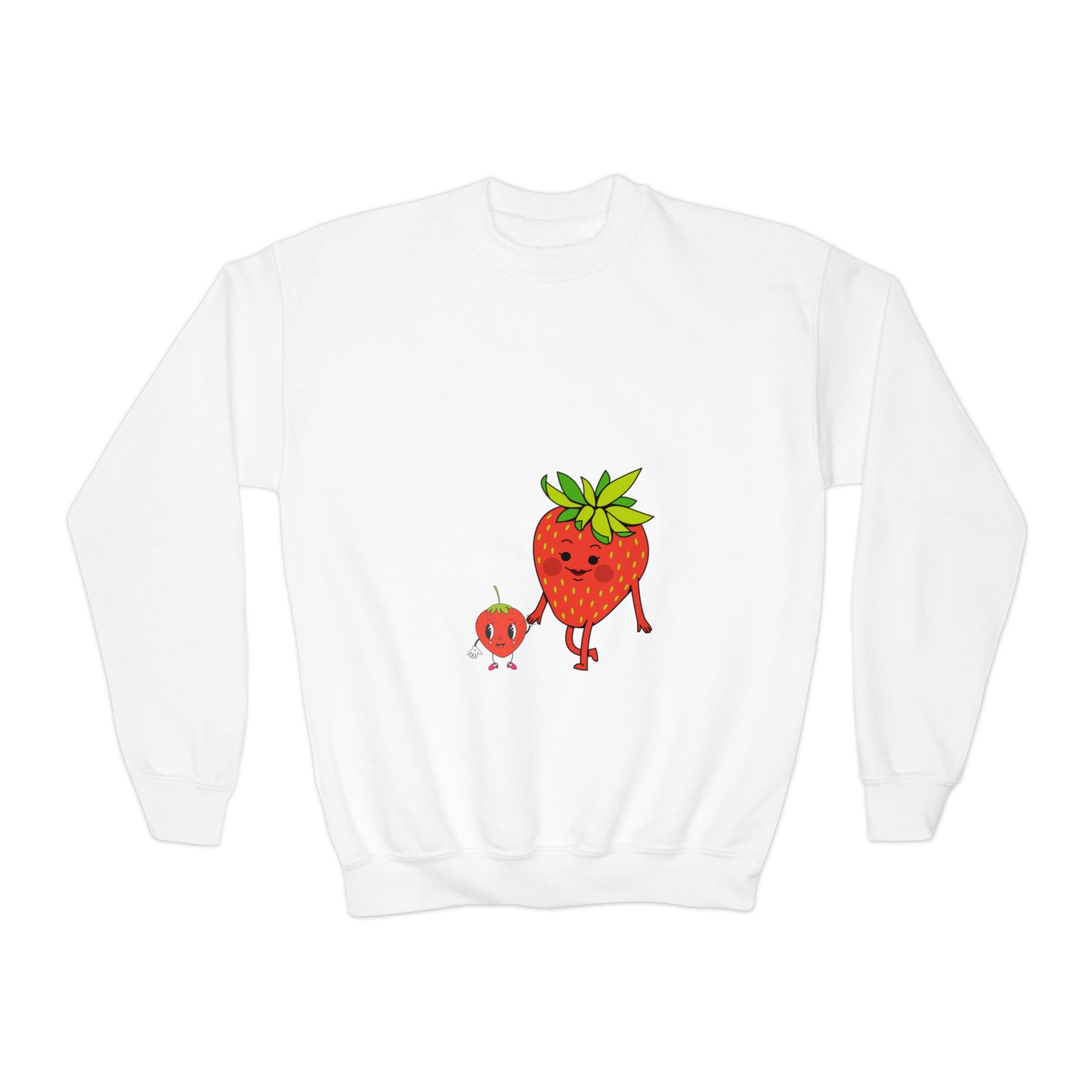 Strawberries Youth Crewneck Sweatshirt