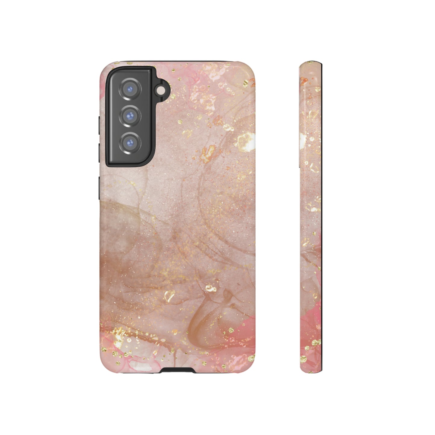 Rose Gold Marble Phone Tough Cases