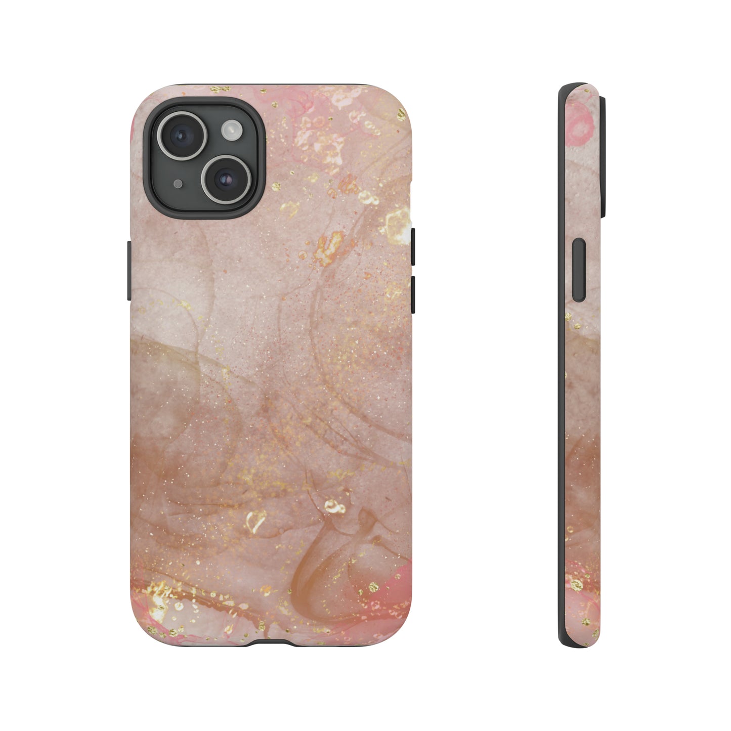 Rose Gold Marble Phone Tough Cases