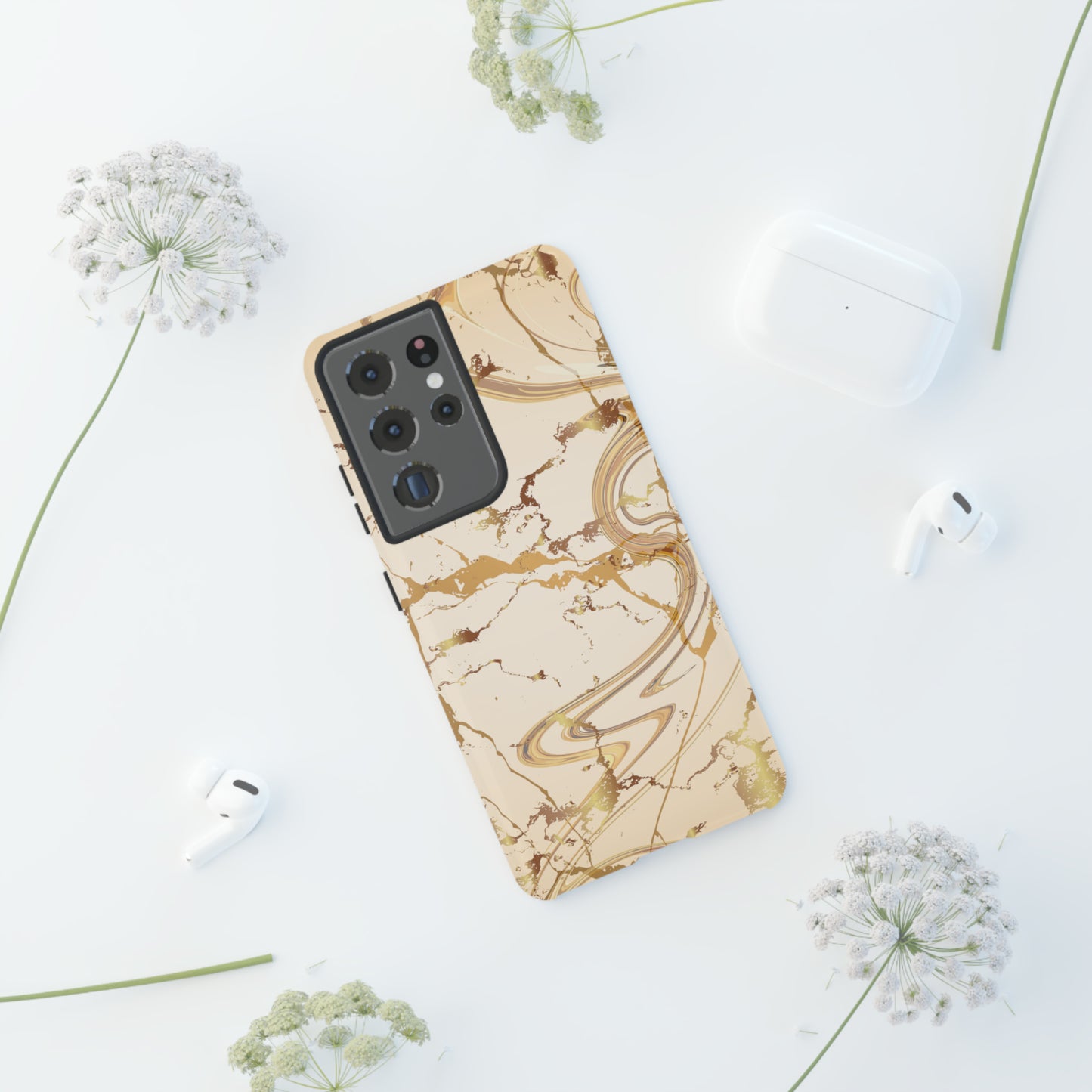 Gold Marble Tough Cases