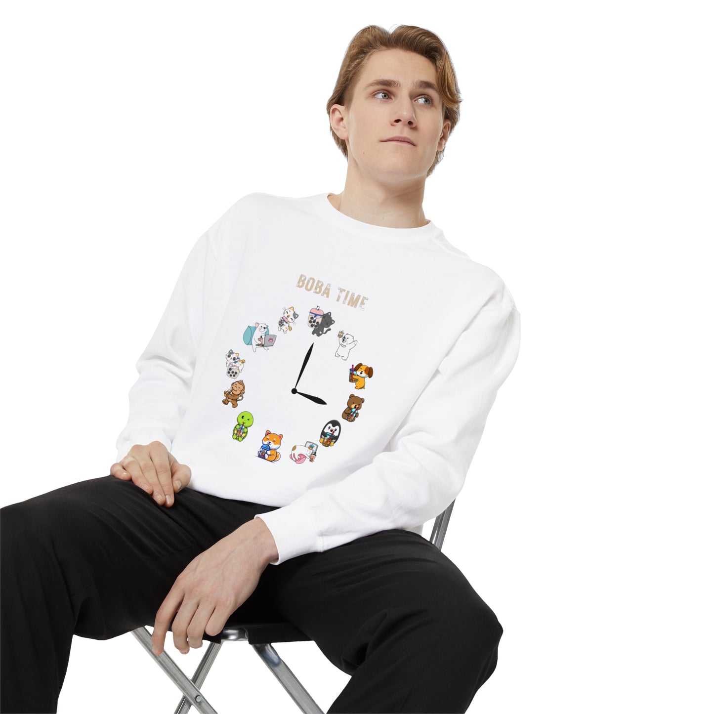 Boba Tea Clock Unisex Sweatshirt