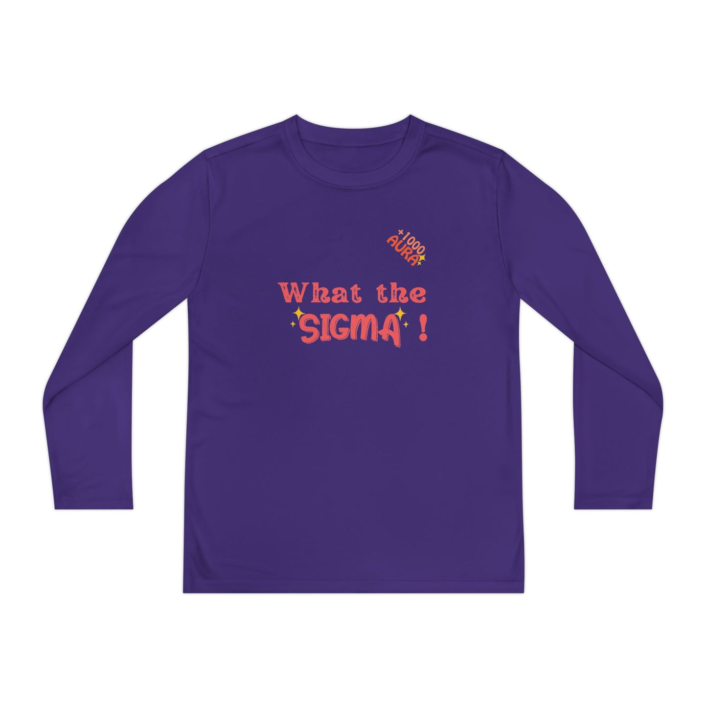 WHAT THE SIGMA Youth Long Sleeve Competitor Tee