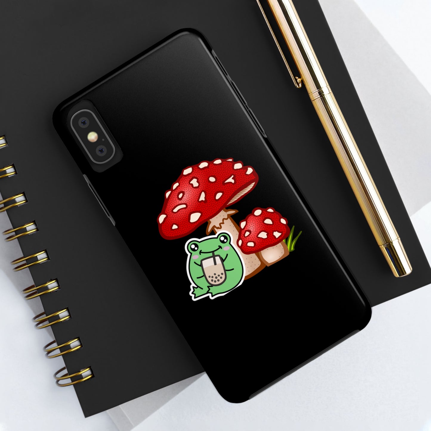 Frog Mushroom Tough Phone Cases