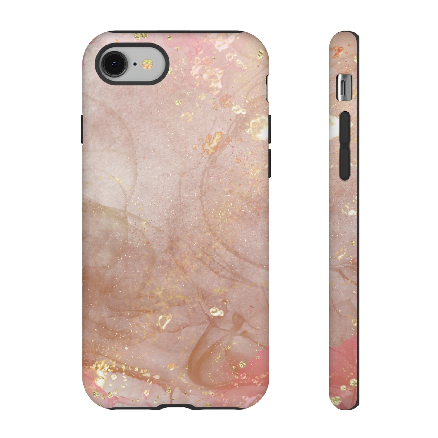 Rose Gold Marble Phone Tough Cases