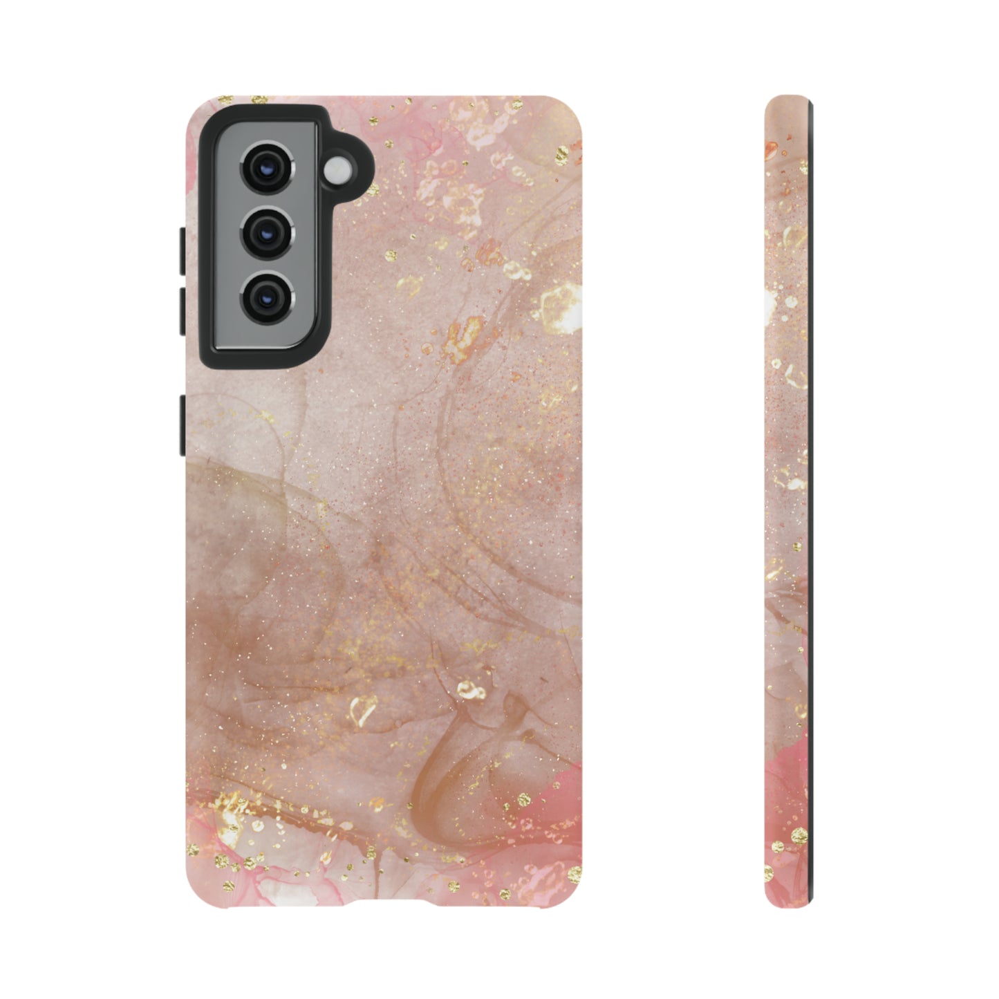 Rose Gold Marble Phone Tough Cases