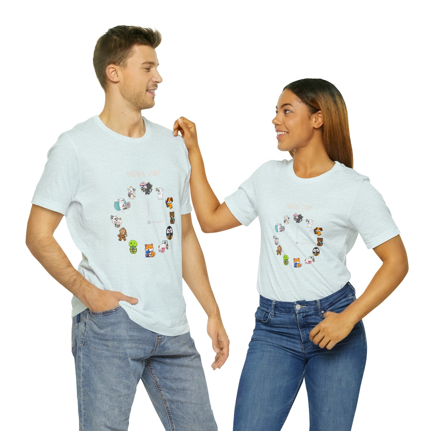 Boba Tea Clock Unisex Jersey Short Sleeve Tee