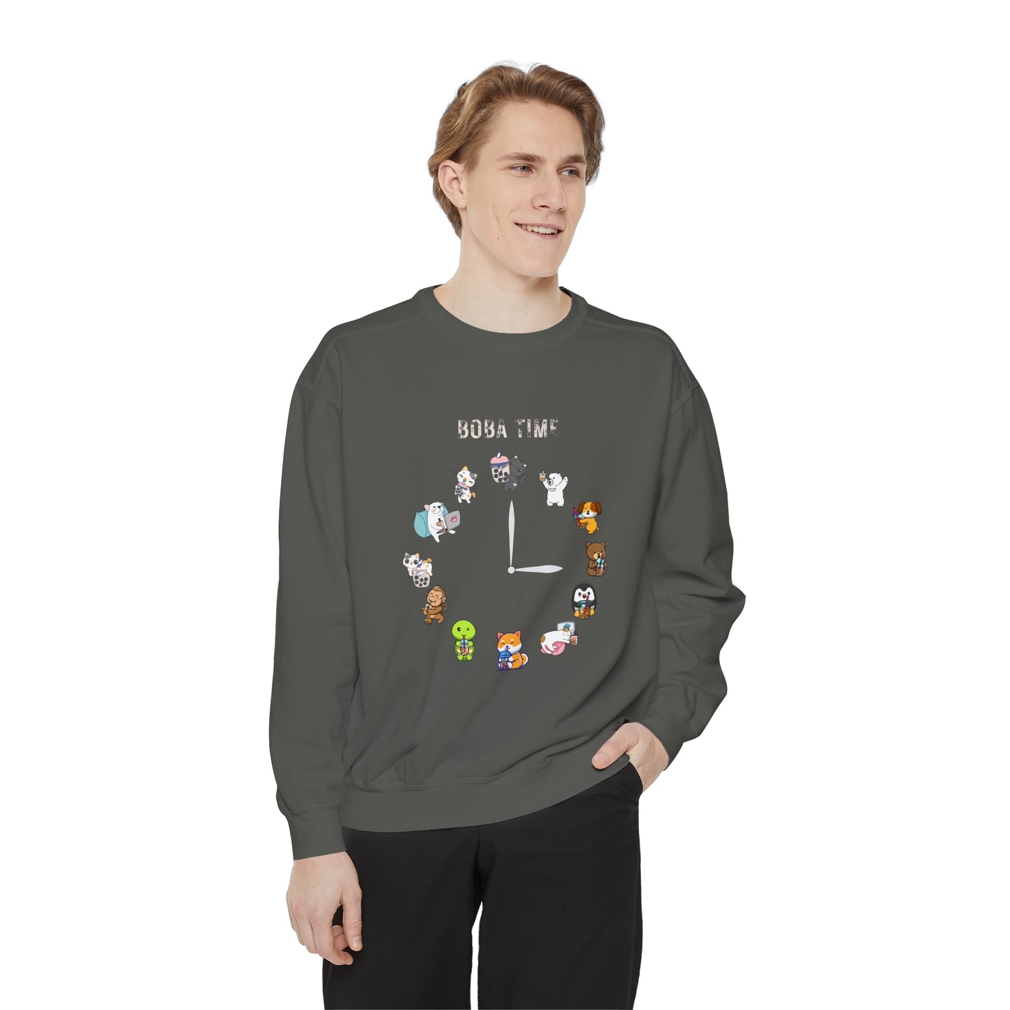 Boba Tea Clock Unisex Sweatshirt