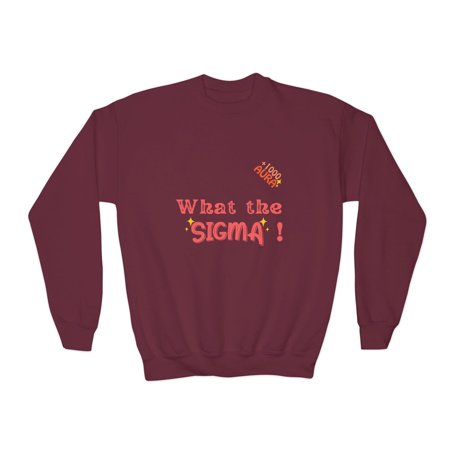 WHAT THE SIGMA Youth Crewneck Sweatshirt