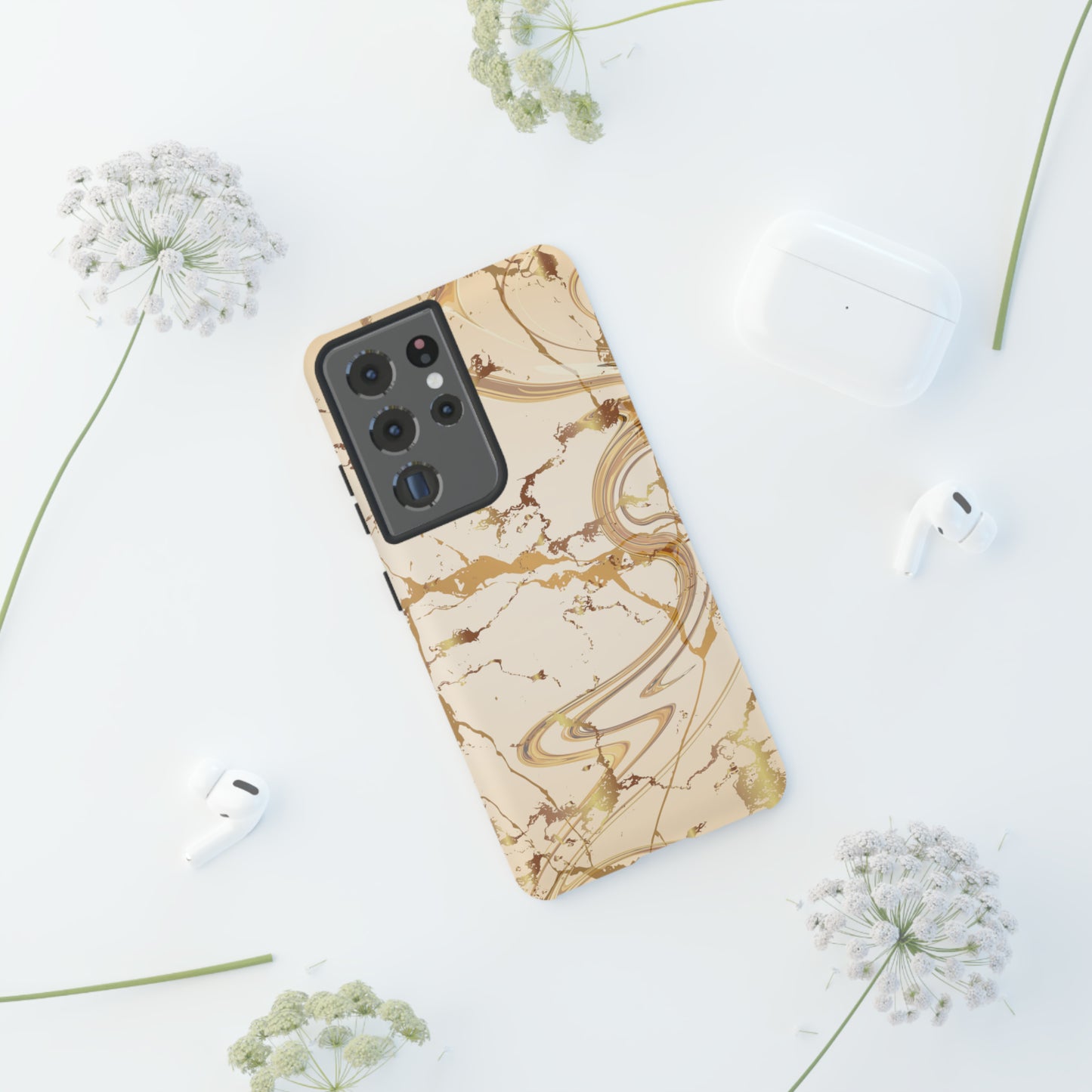 Gold Marble Tough Cases