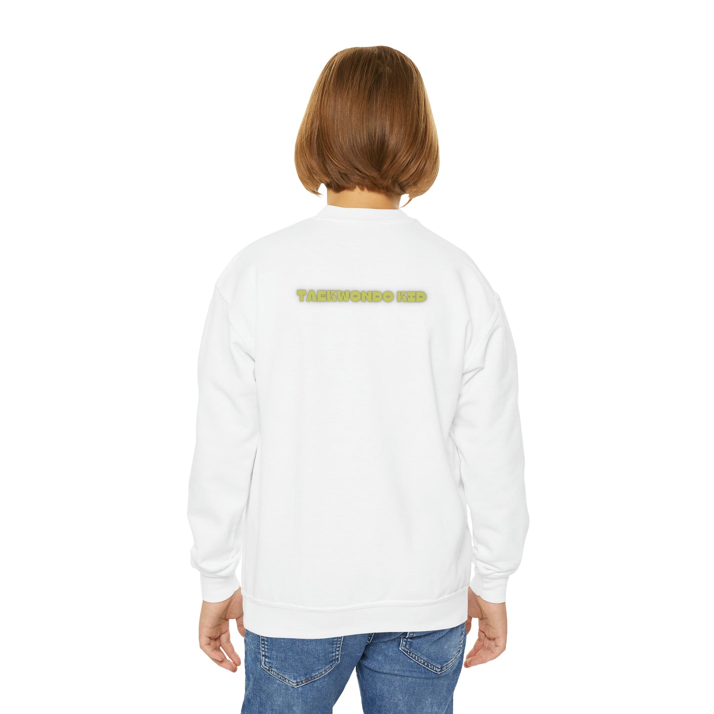 Youth Taekwondo Kid Crewneck Sweatshirt