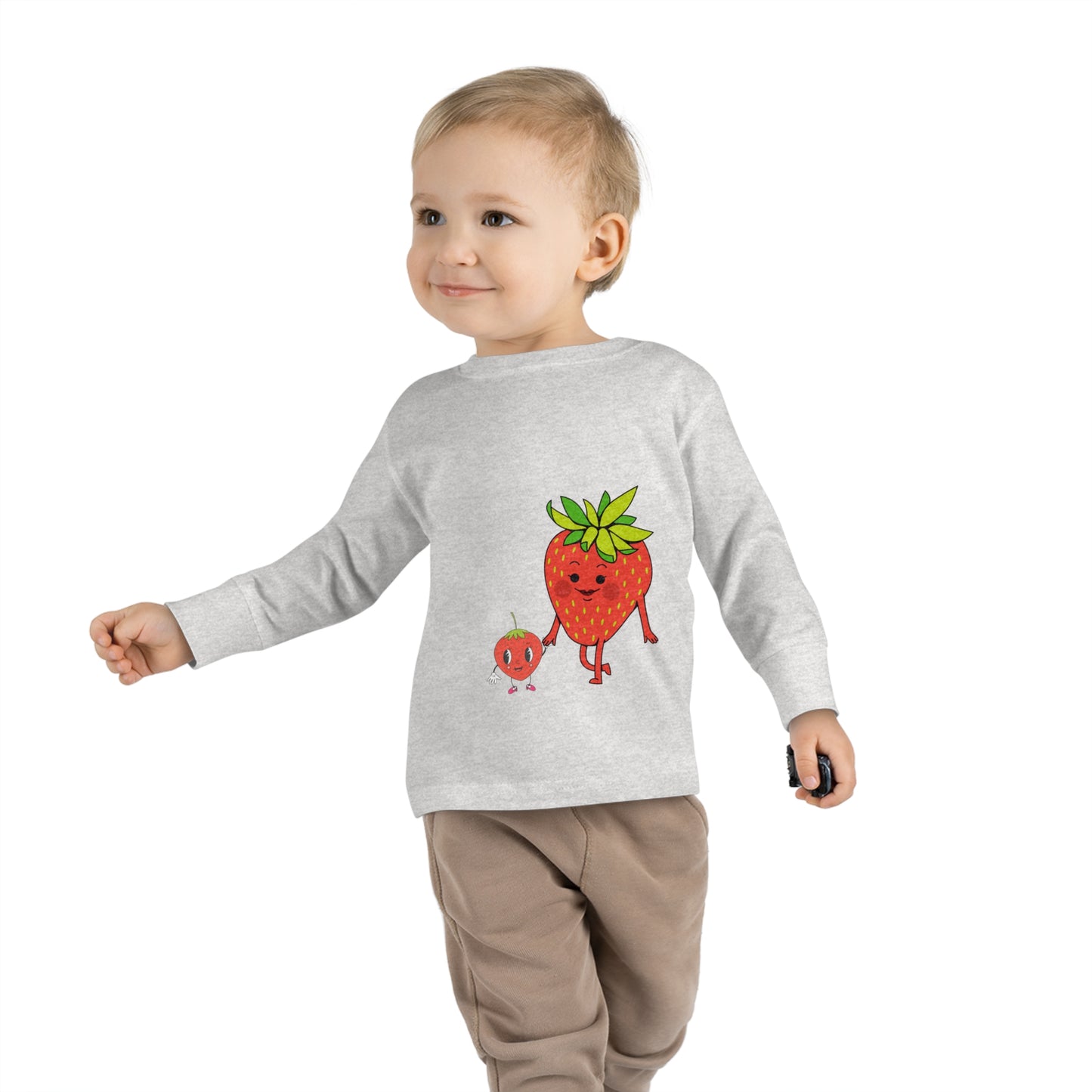 Strawberries Toddler Long Sleeve Tee