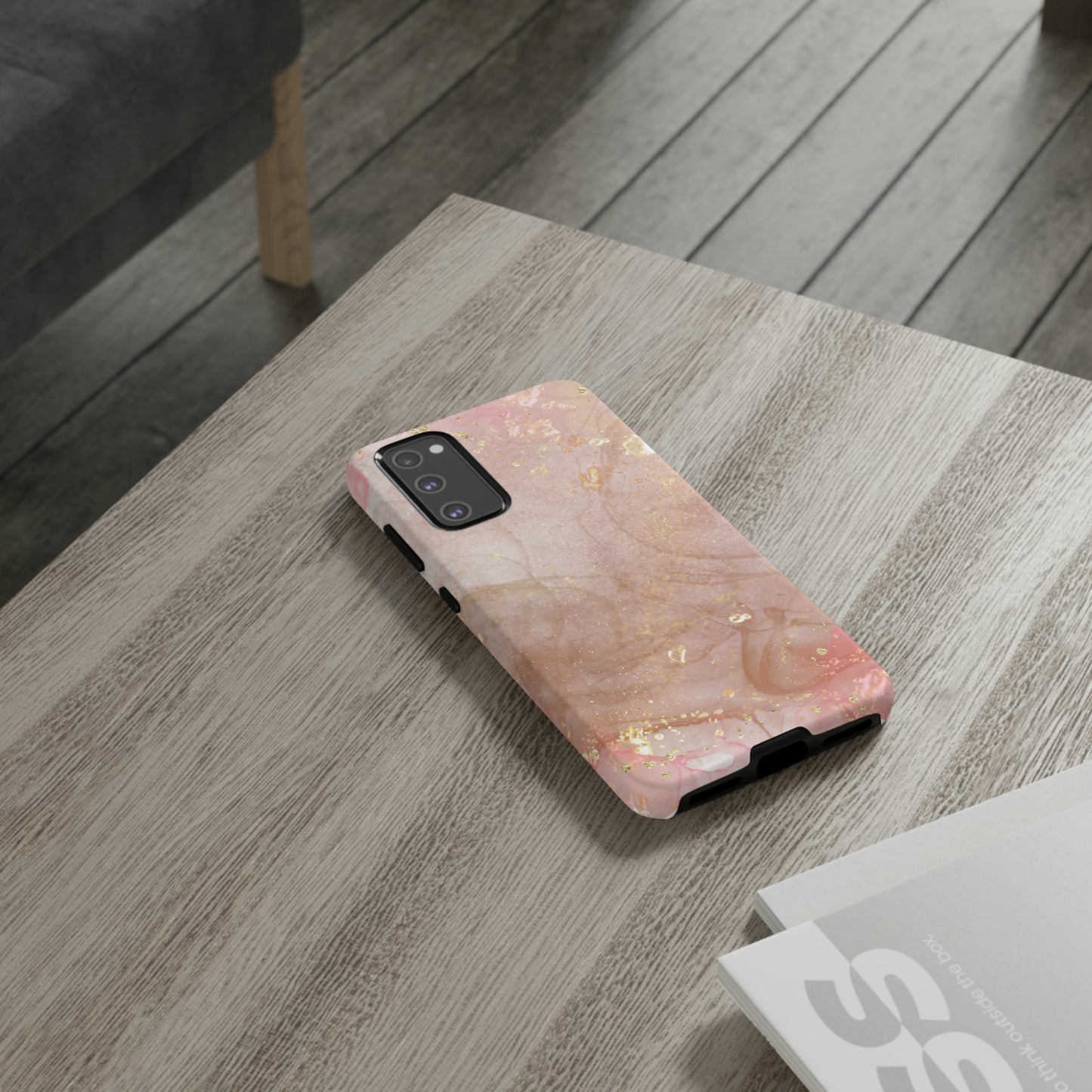 Rose Gold Marble Phone Tough Cases