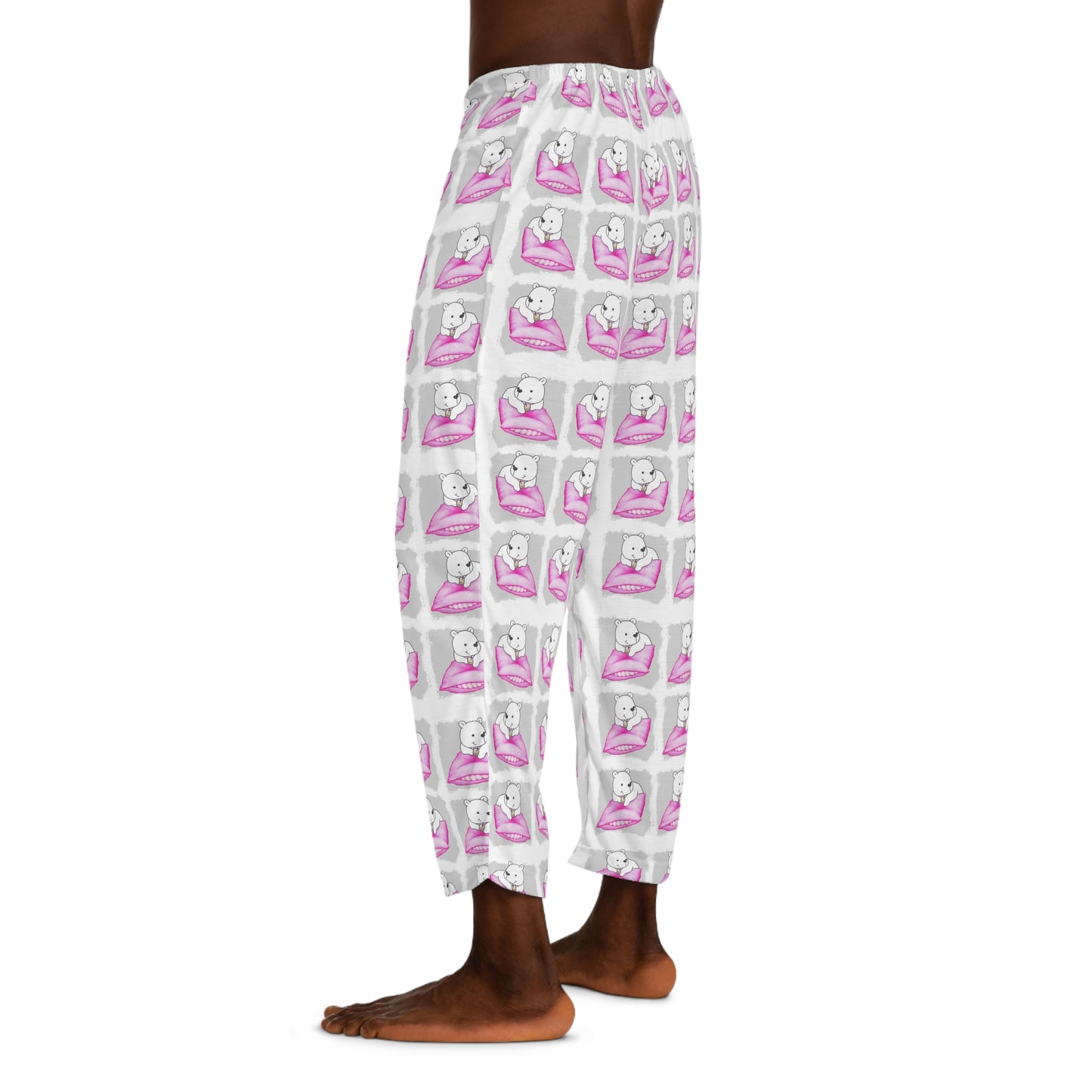 Boba Bear Pillow Men's Pajama Pants