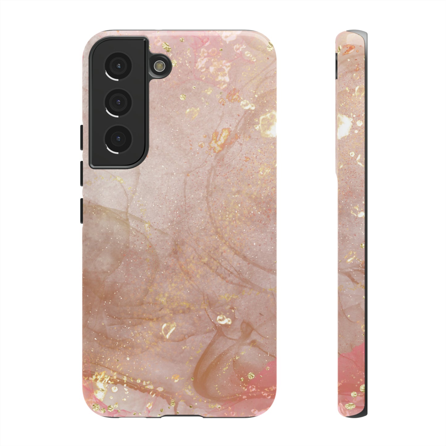 Rose Gold Marble Phone Tough Cases