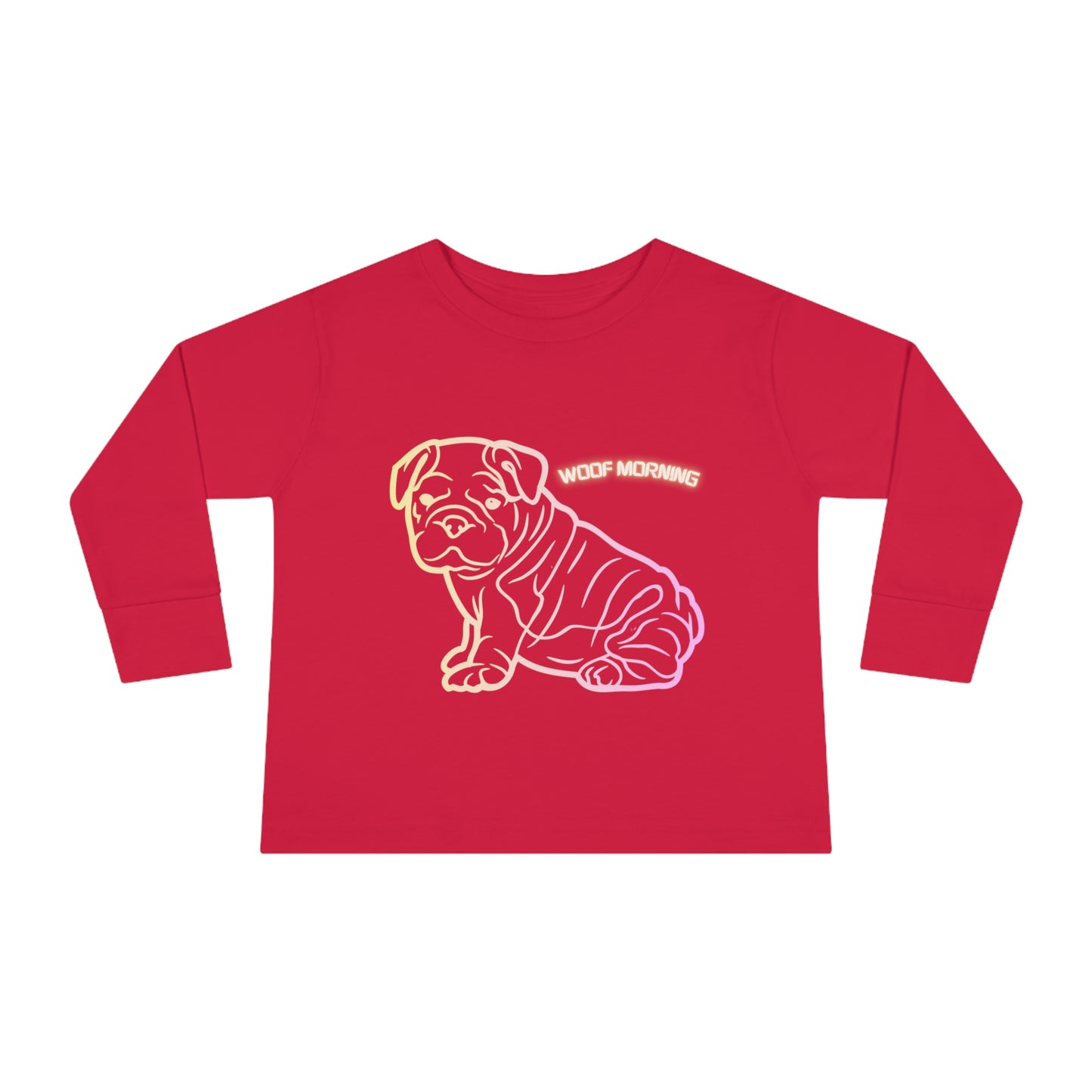 English Bulldog Toddler Long Sleeve Tee