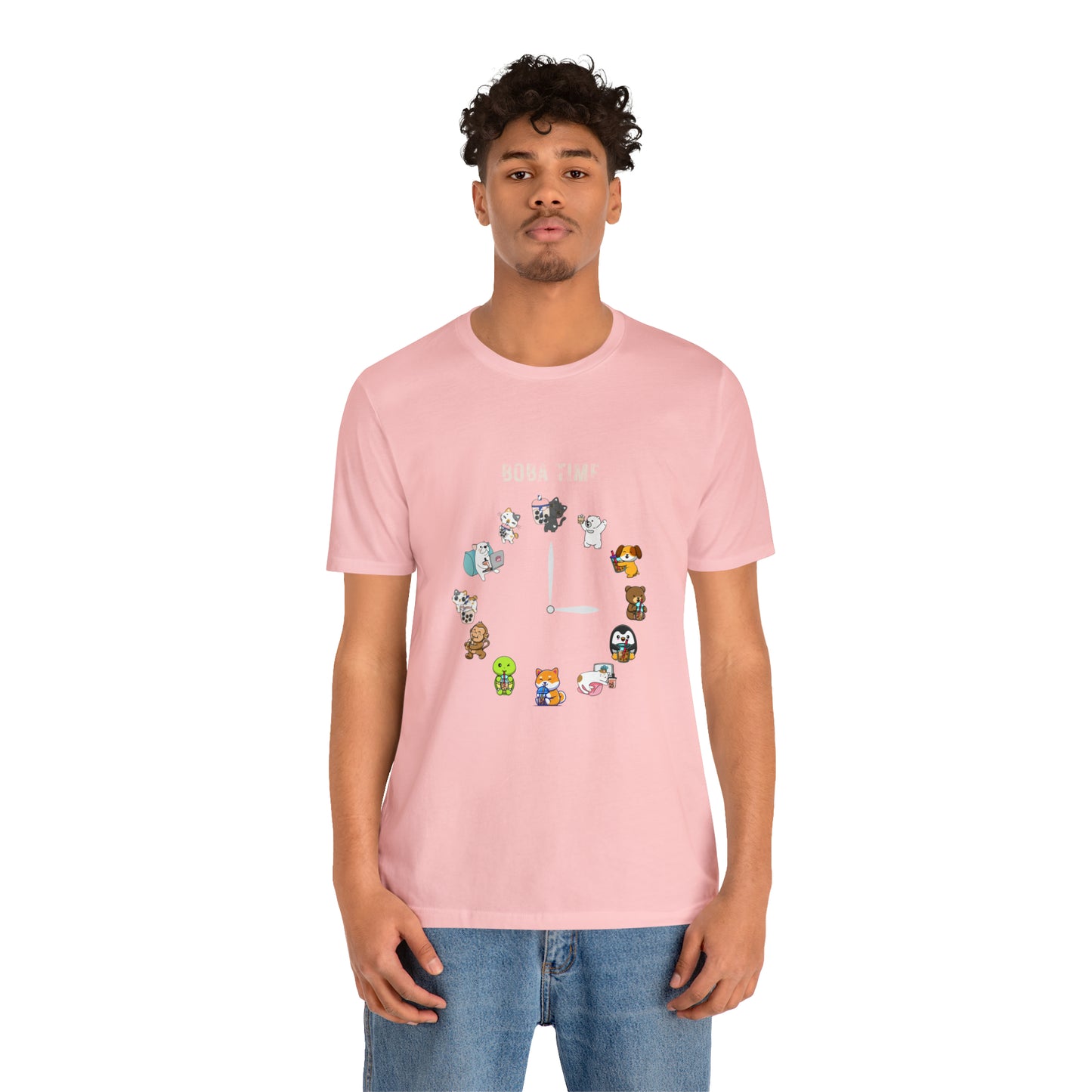 Boba Tea Clock Unisex Jersey Short Sleeve Tee