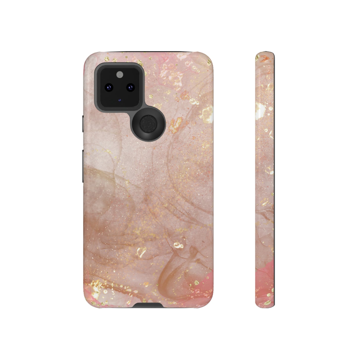 Rose Gold Marble Phone Tough Cases