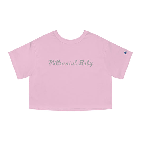 Millennial Babies Champion Women's Heritage Cropped T-Shirt