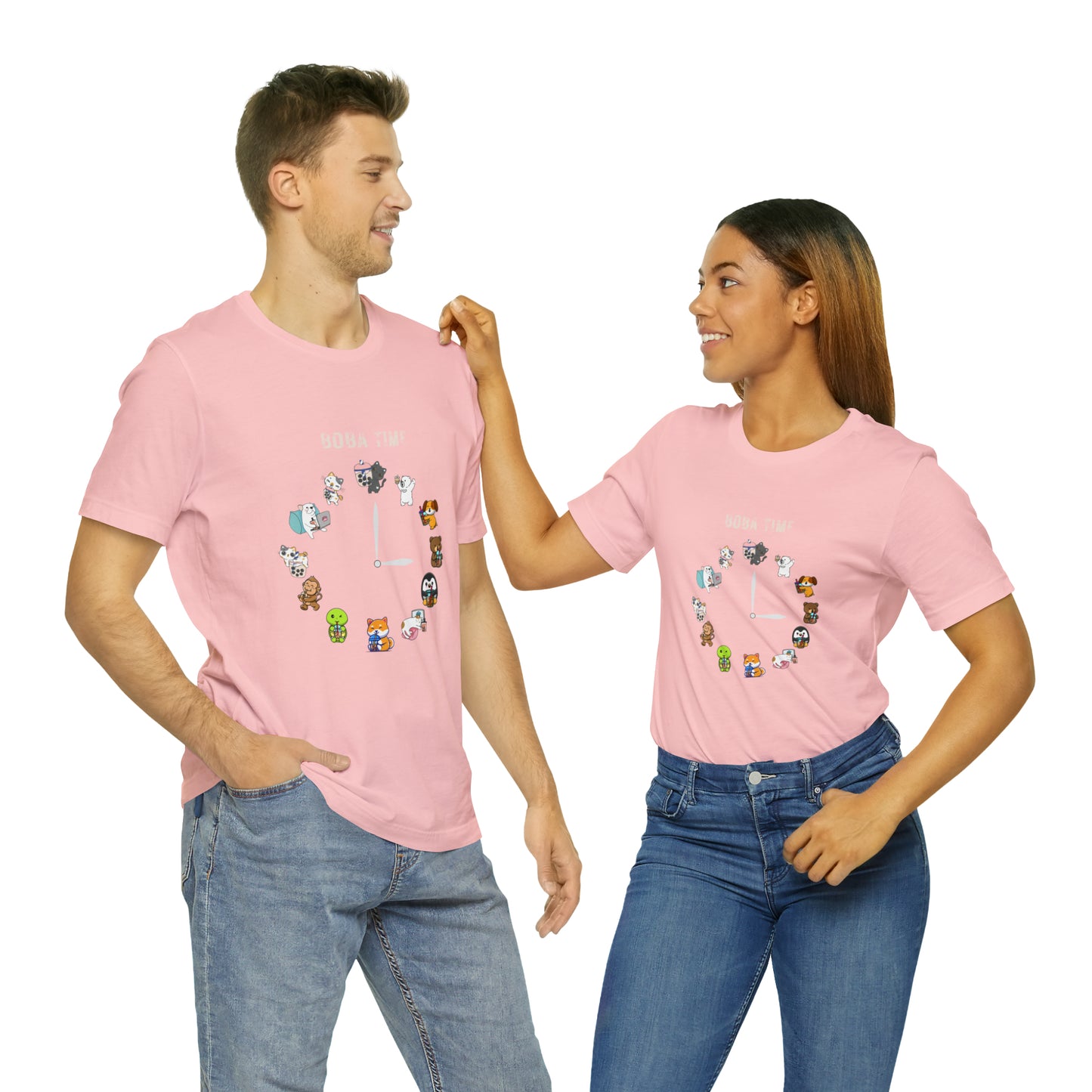 Boba Tea Clock Unisex Jersey Short Sleeve Tee