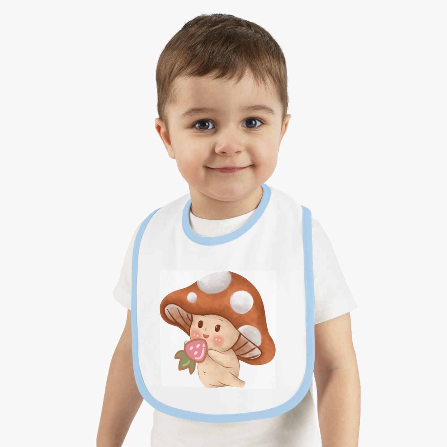 Baby Contrast Trim Jersey Bib