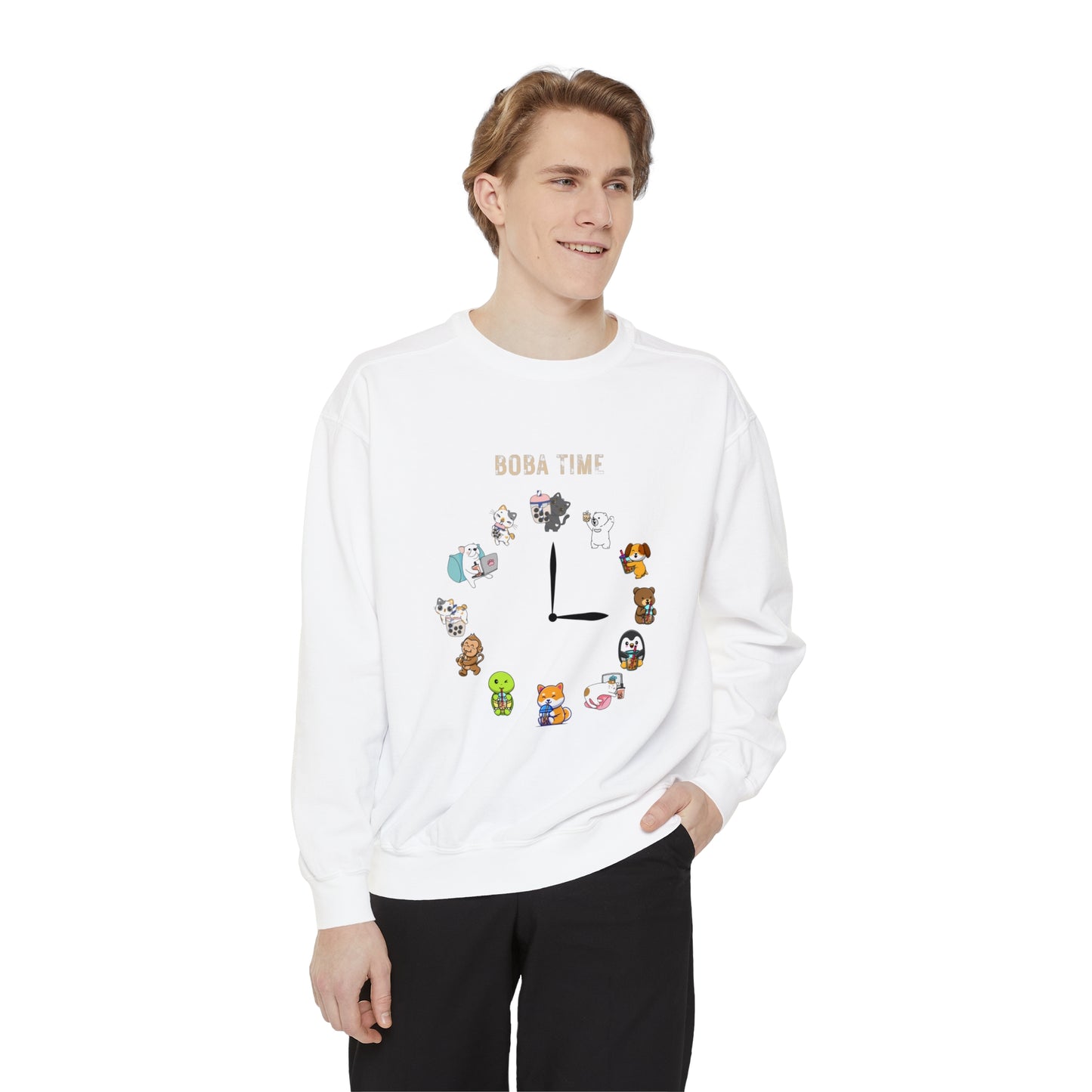 Boba Tea Clock Unisex Sweatshirt