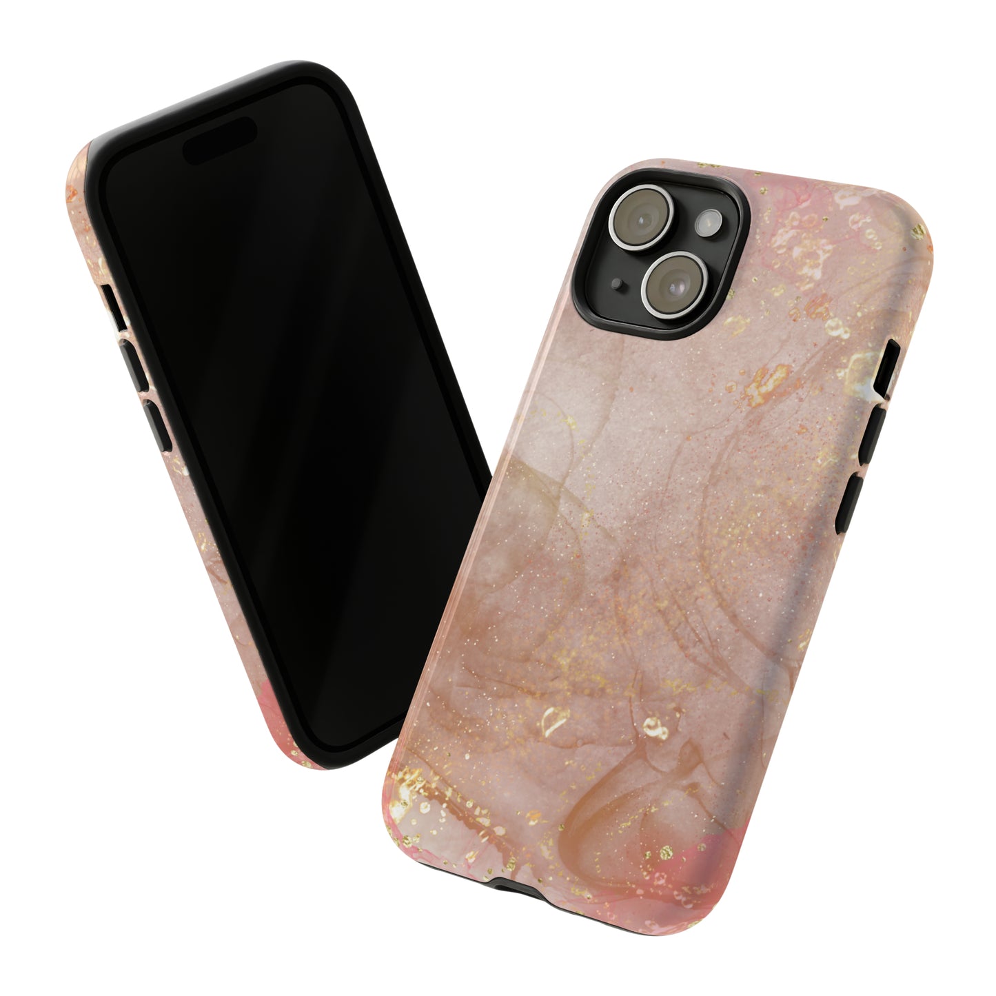 Rose Gold Marble Phone Tough Cases