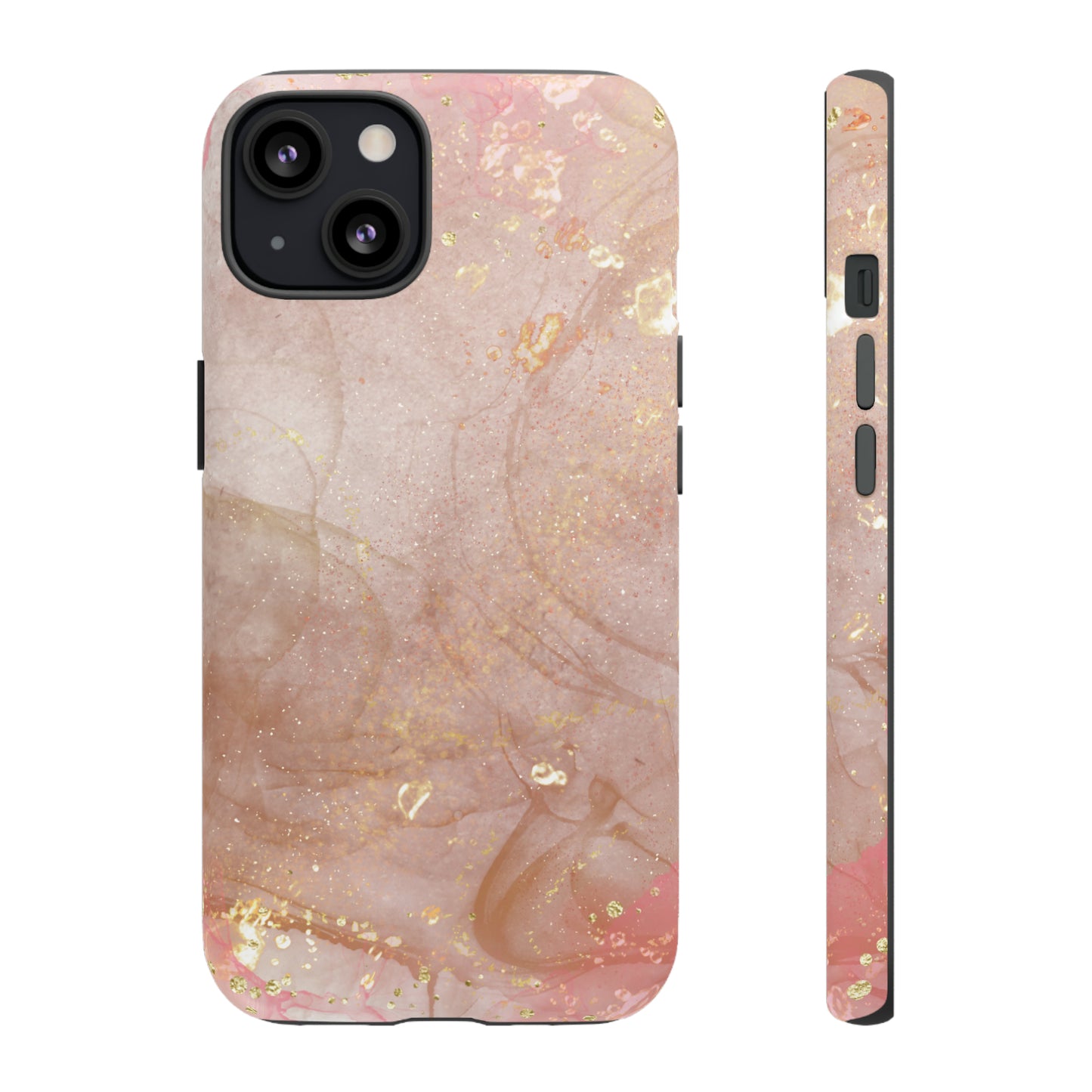 Rose Gold Marble Phone Tough Cases