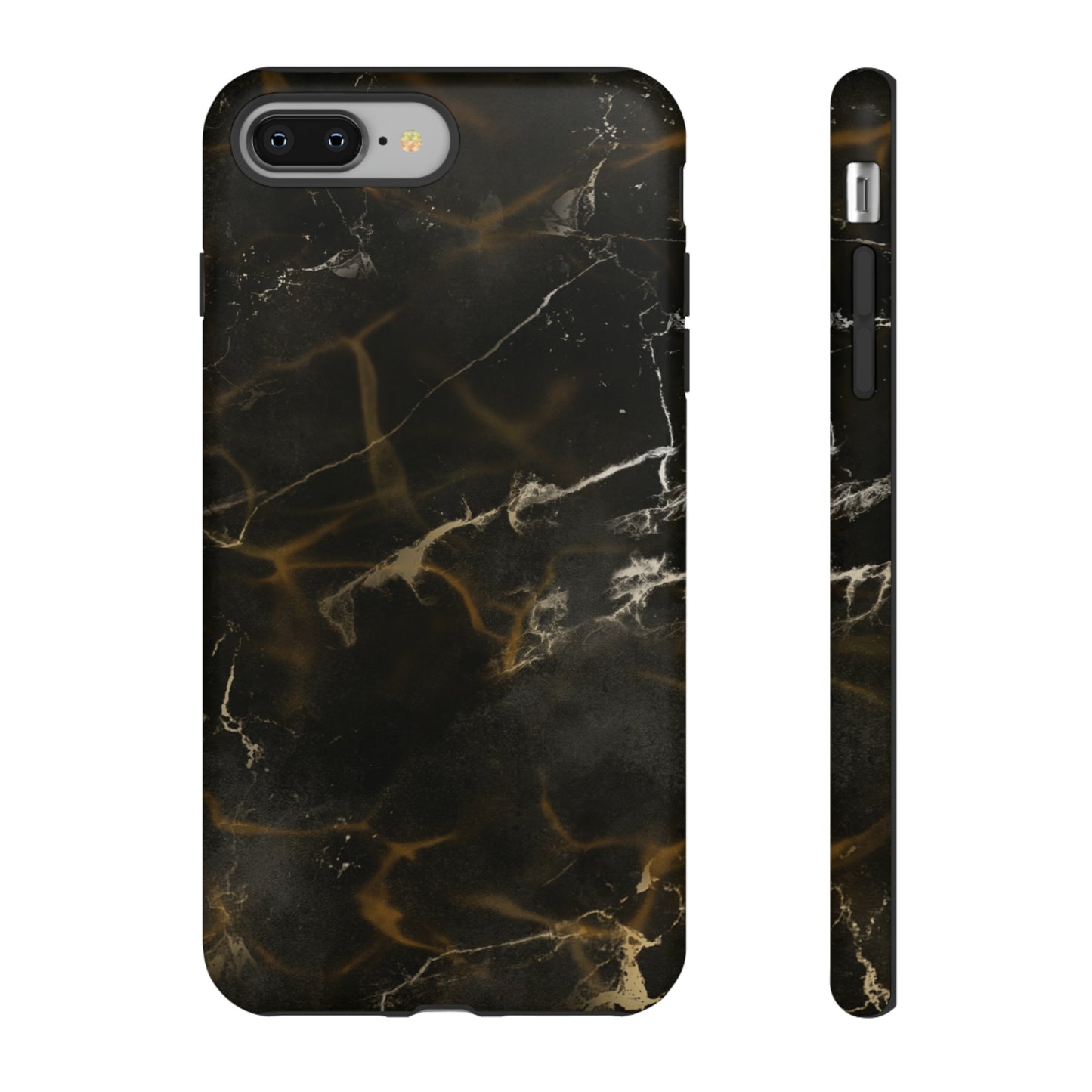 Black Gold Marble Phone Tough Cases