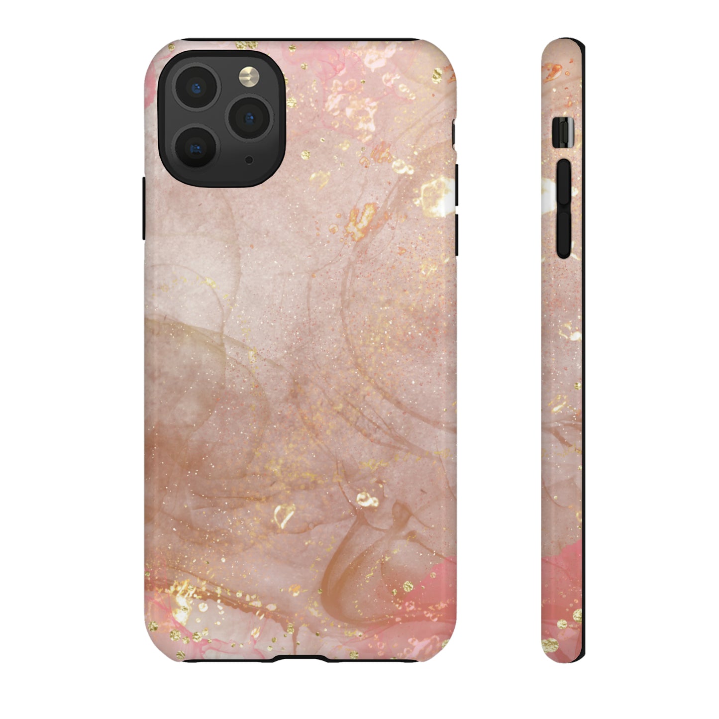 Rose Gold Marble Phone Tough Cases