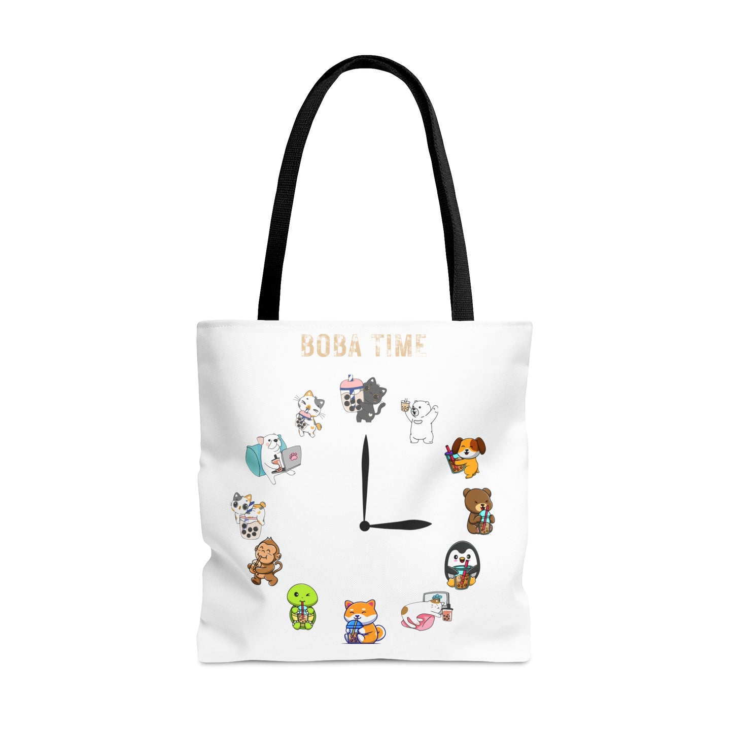 Boba Tea Tote Bag White Color