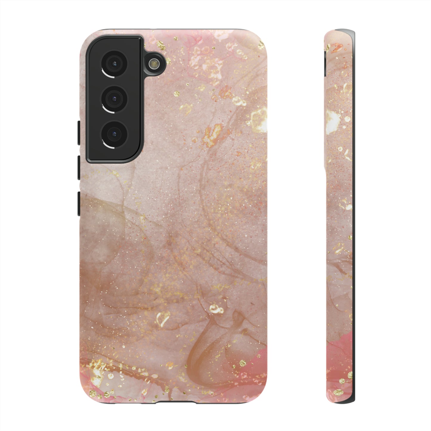 Rose Gold Marble Phone Tough Cases