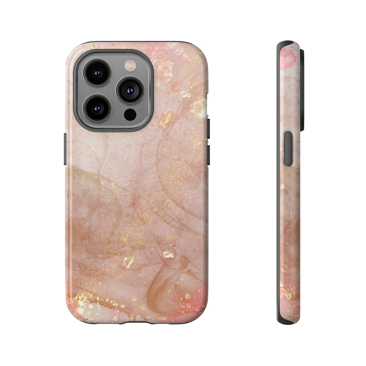 Rose Gold Marble Phone Tough Cases