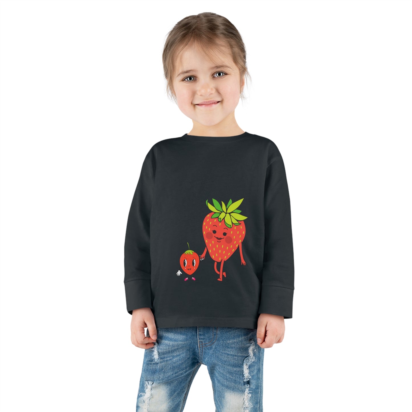 Strawberries Toddler Long Sleeve Tee