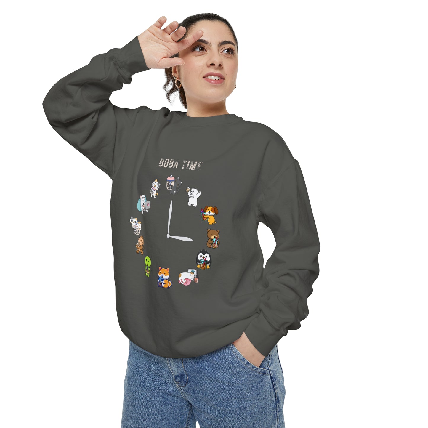 Boba Tea Clock Unisex Sweatshirt