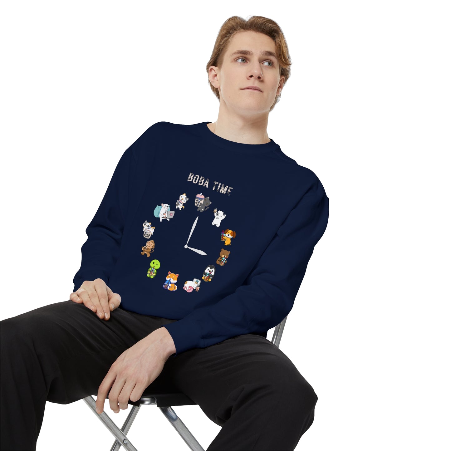 Boba Tea Clock Unisex Sweatshirt