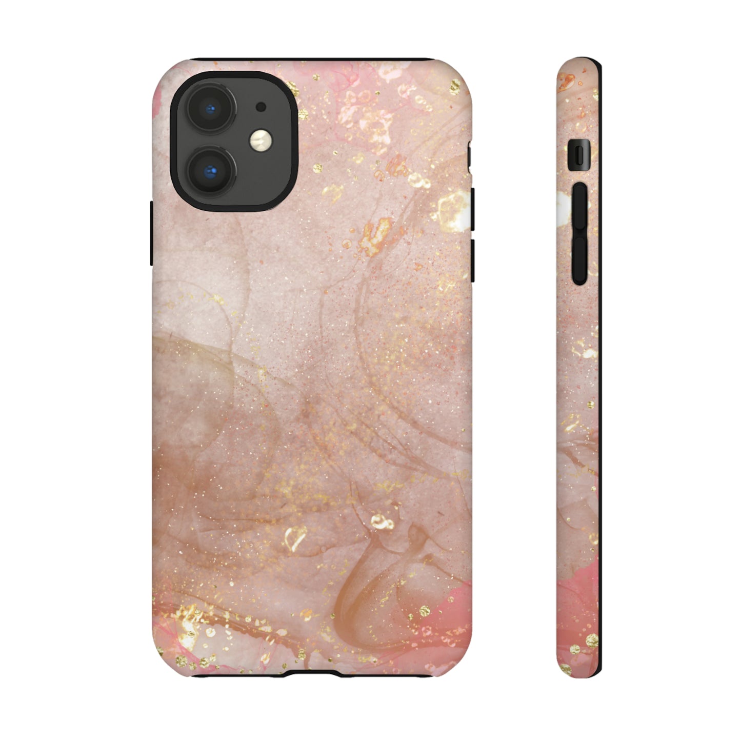 Rose Gold Marble Phone Tough Cases