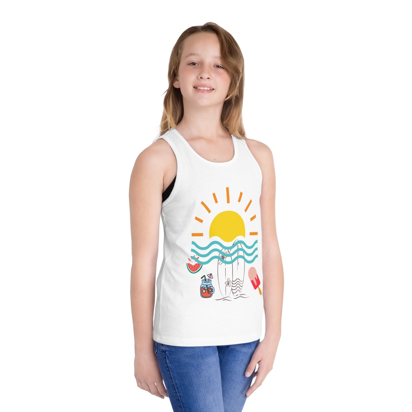 Summer Vibes Kid's Jersey Tank Top