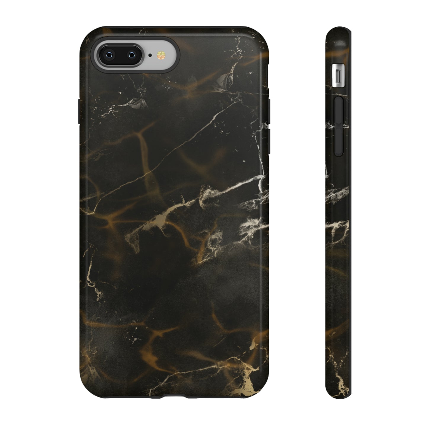 Black Gold Marble Phone Tough Cases