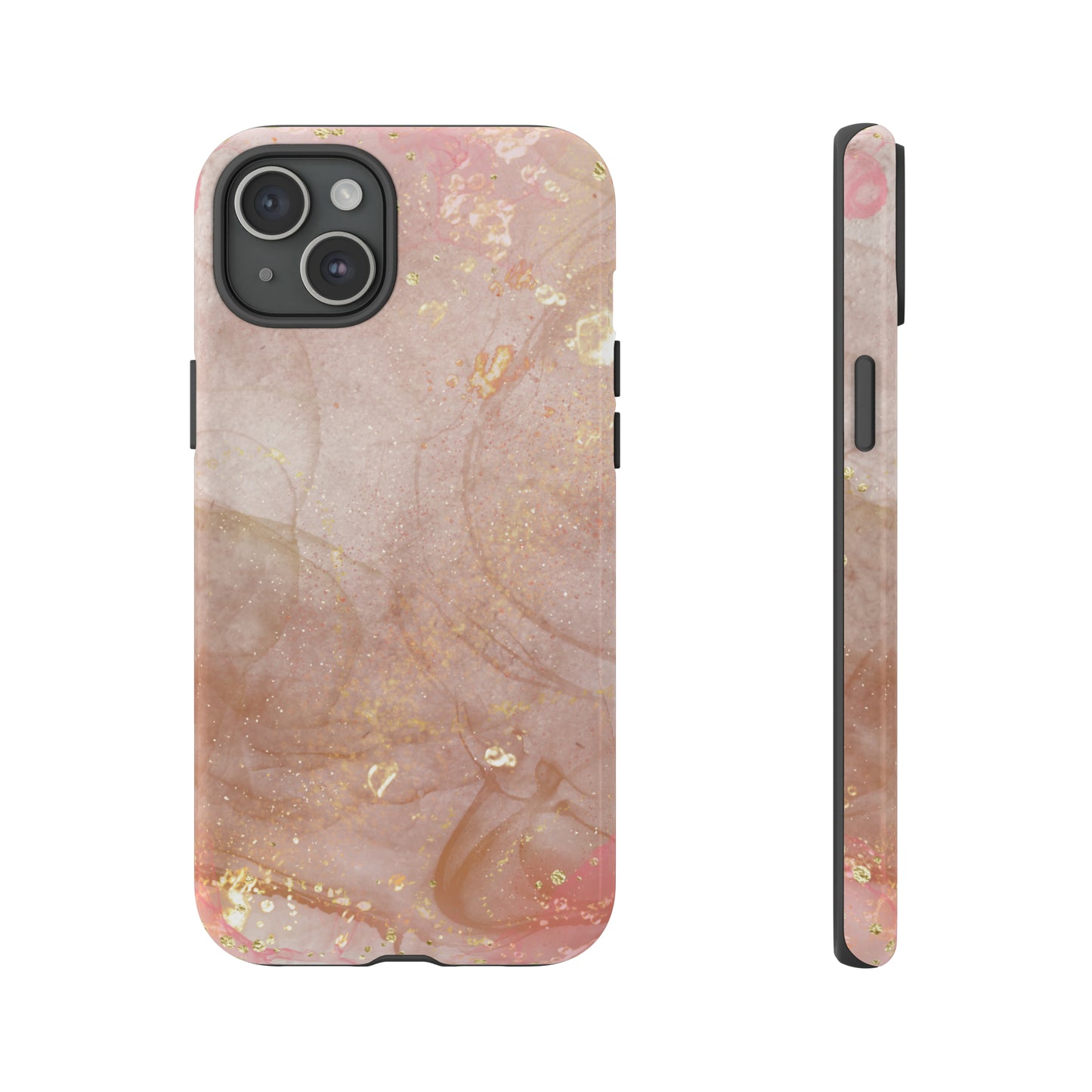 Rose Gold Marble Phone Tough Cases