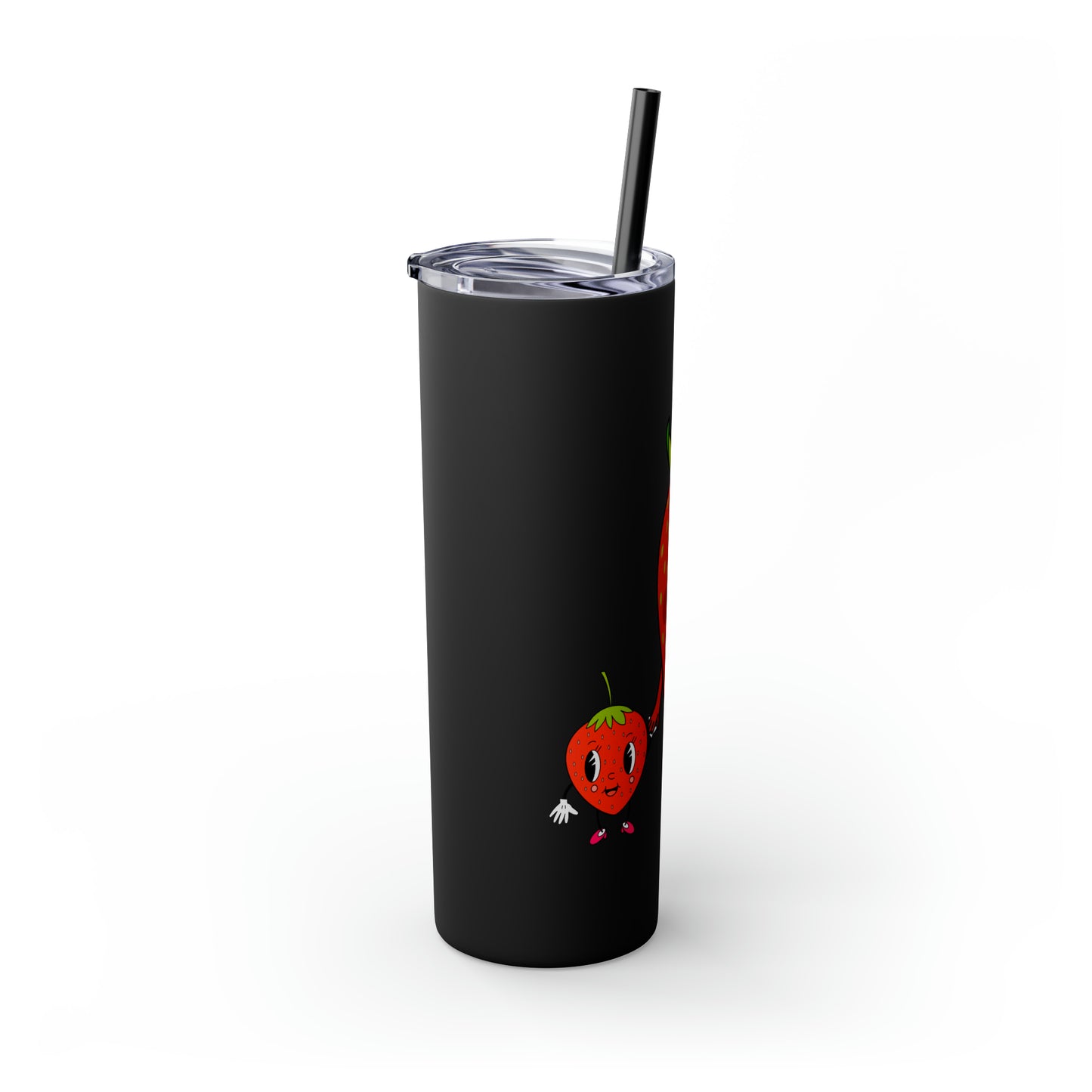 Strawberries Skinny Tumbler with Straw, 20oz