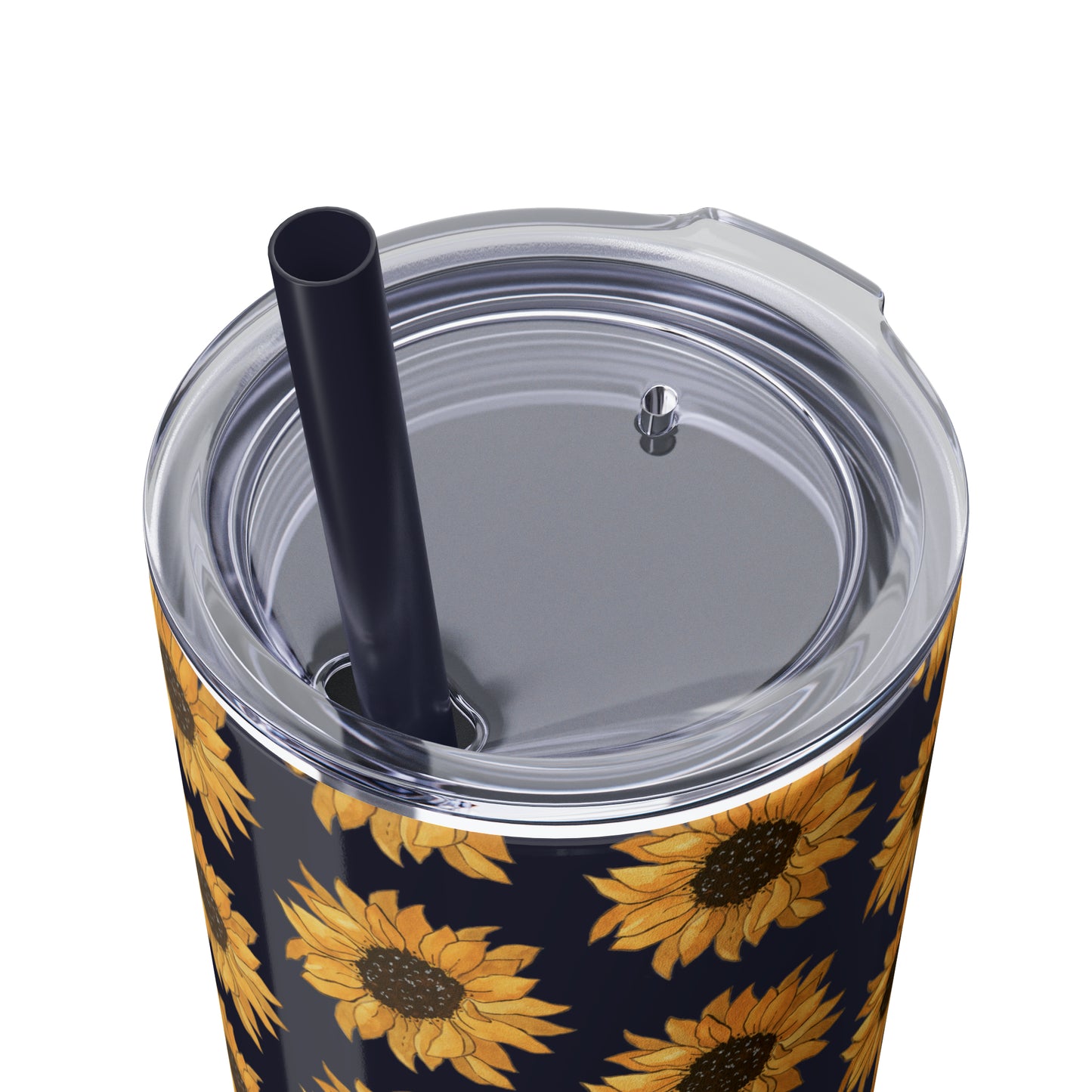 Skinny Sunflowers Tumbler with Straw, 20oz