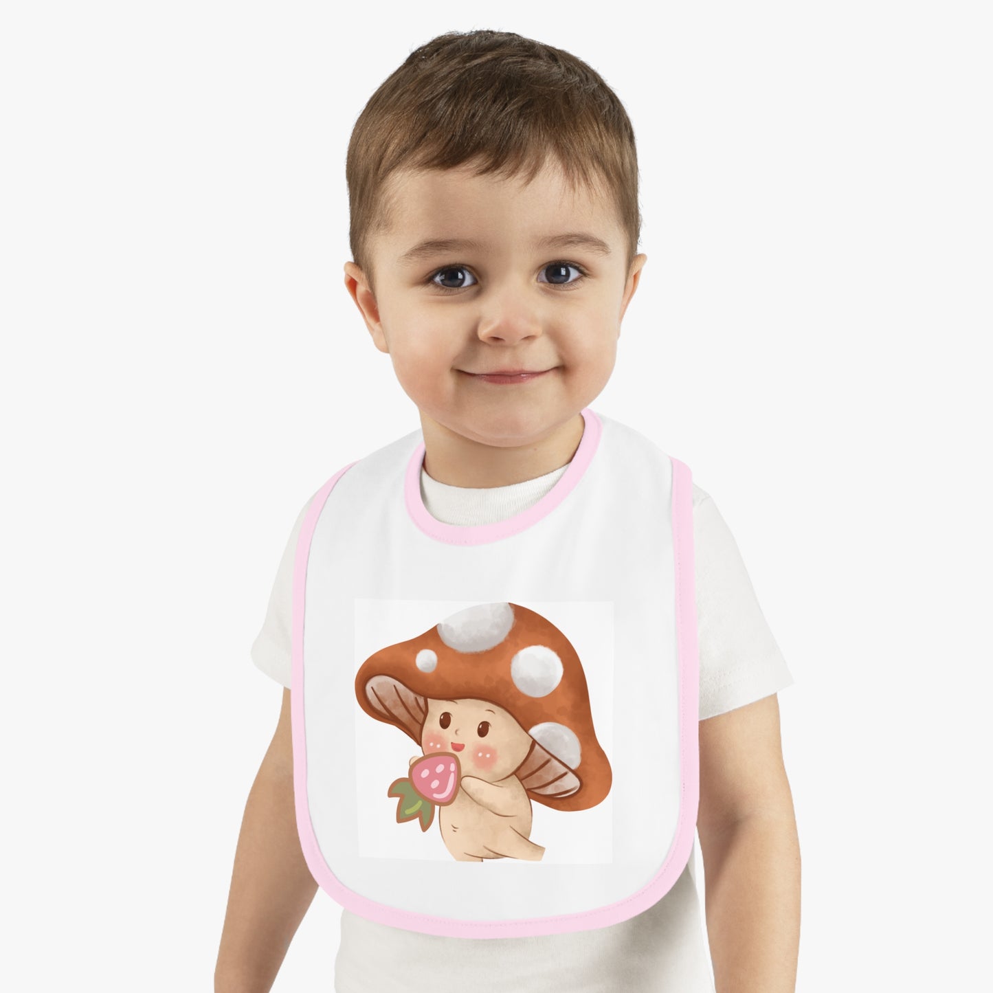 Baby Contrast Trim Jersey Bib