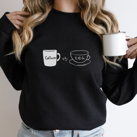 Coffee or Tea Unisex Heavy Blen Crewneck Sweatshirt