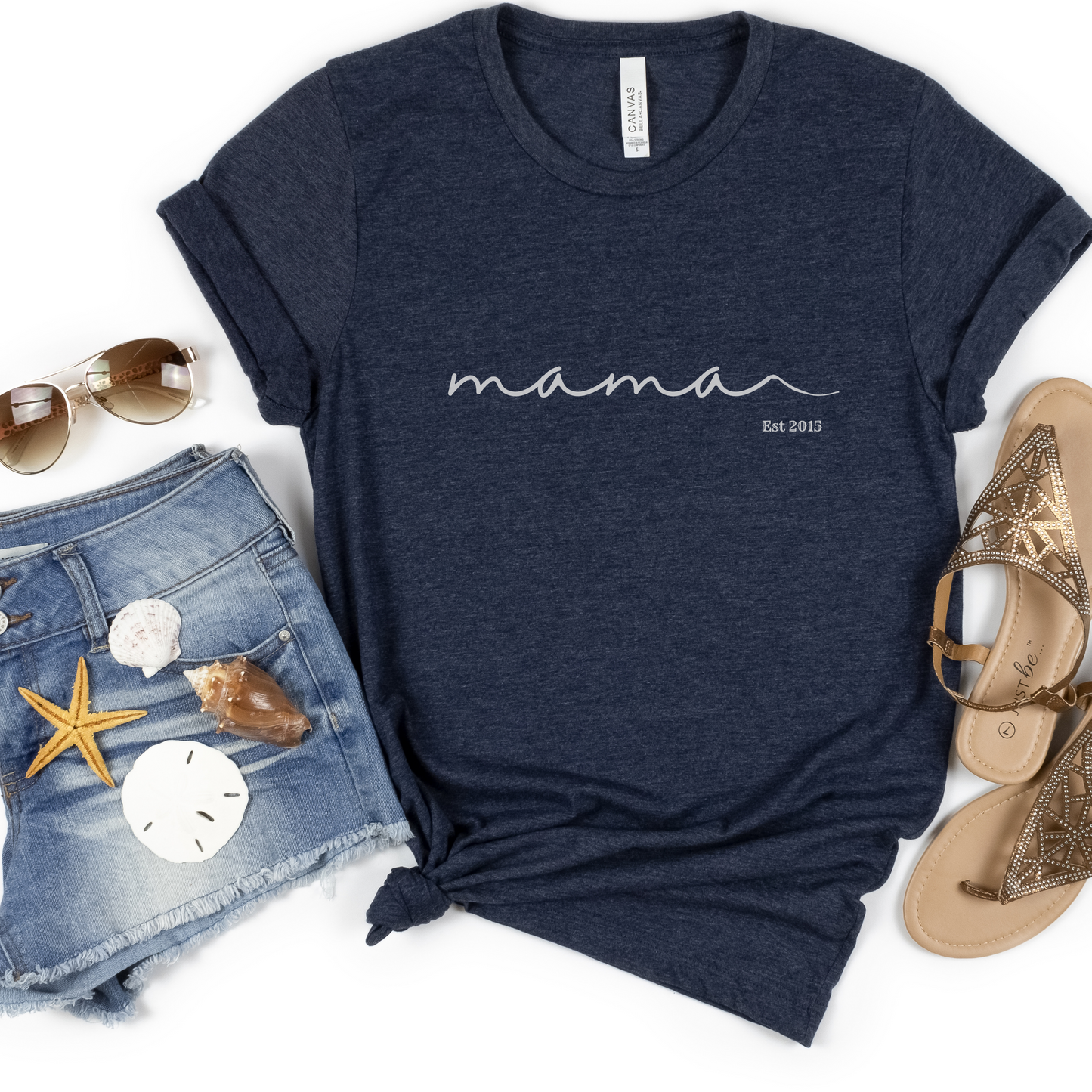 Personalized Mama Jersey Short Sleeve Tee