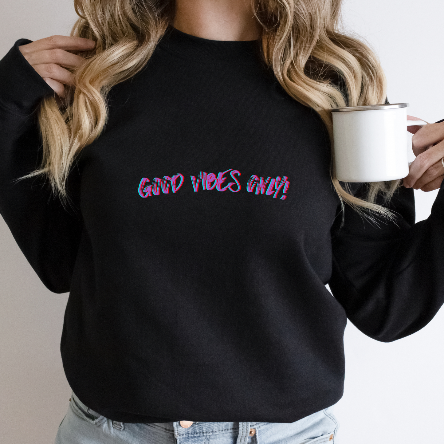 Good Vibes Only Unisex Crewneck Sweatshirt