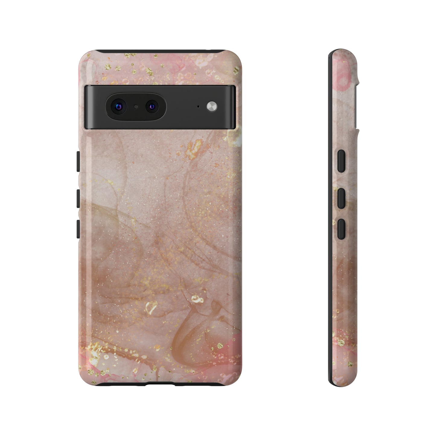 Rose Gold Marble Phone Tough Cases