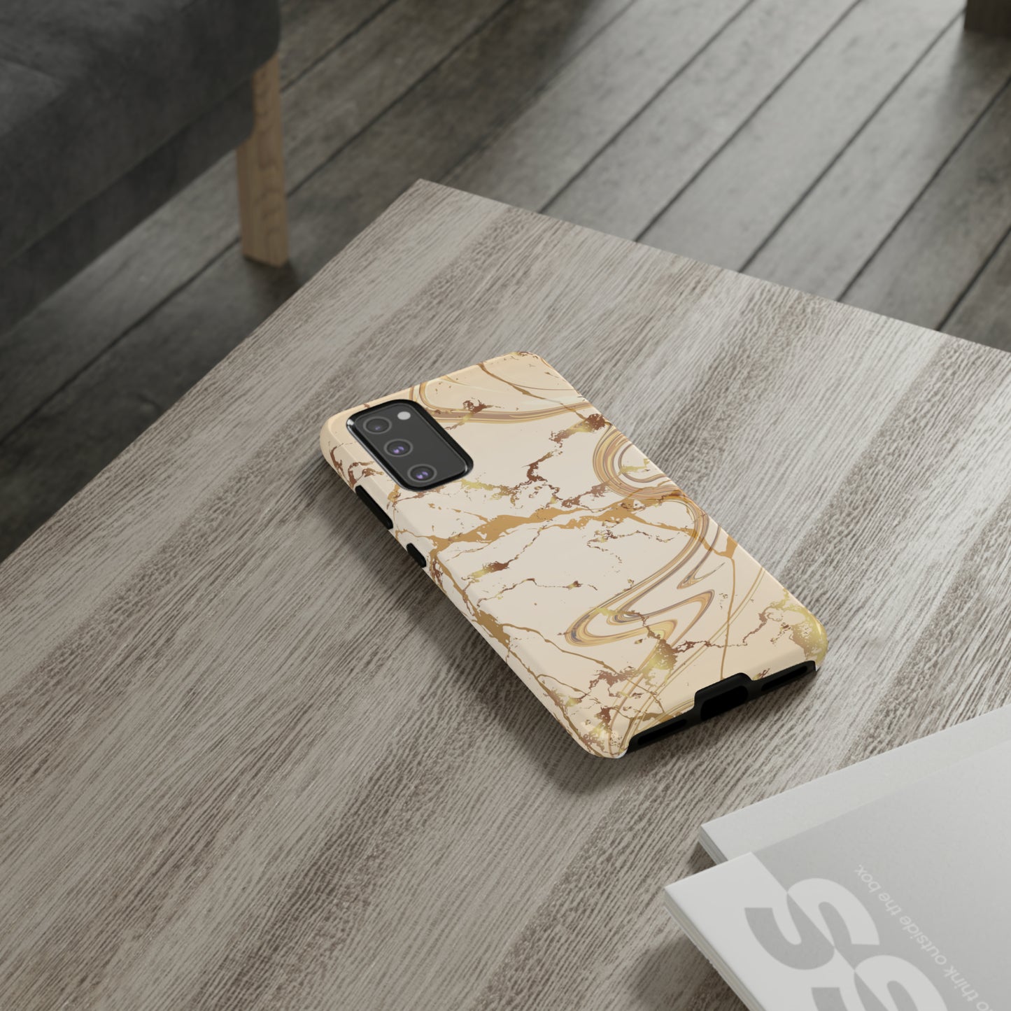 Gold Marble Tough Cases