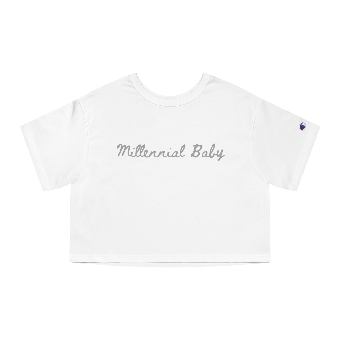 Millennial Babies Champion Women's Heritage Cropped T-Shirt